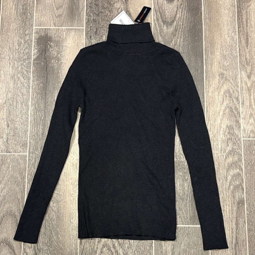 Dark Grey Turtleneck Sweater